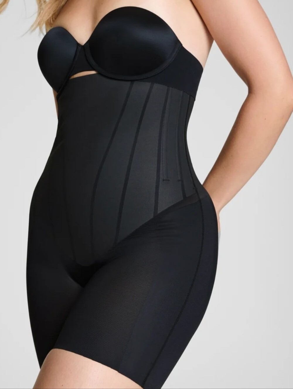 SPANX High-Waist Sculpting Bike Shorts - Black